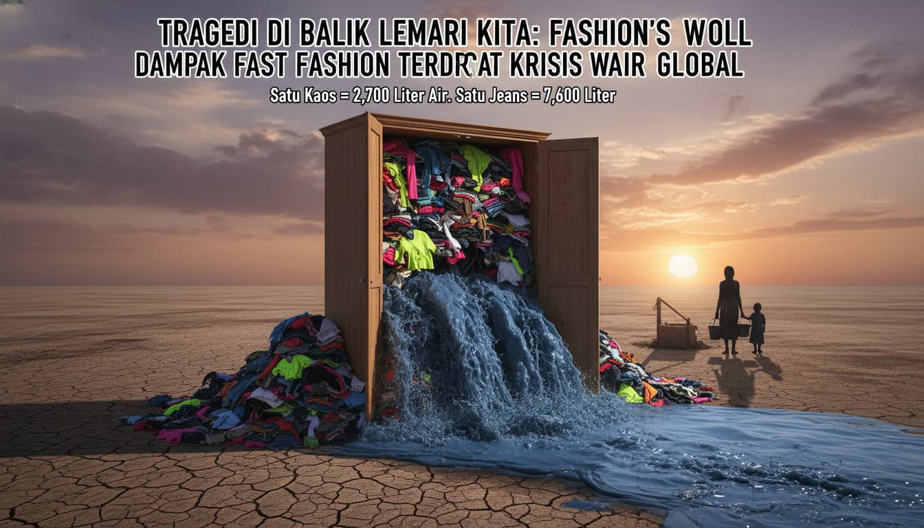 Tragedi di Balik Lemari Kita: Dampak Fast Fashion Terhadap Krisis Air Global